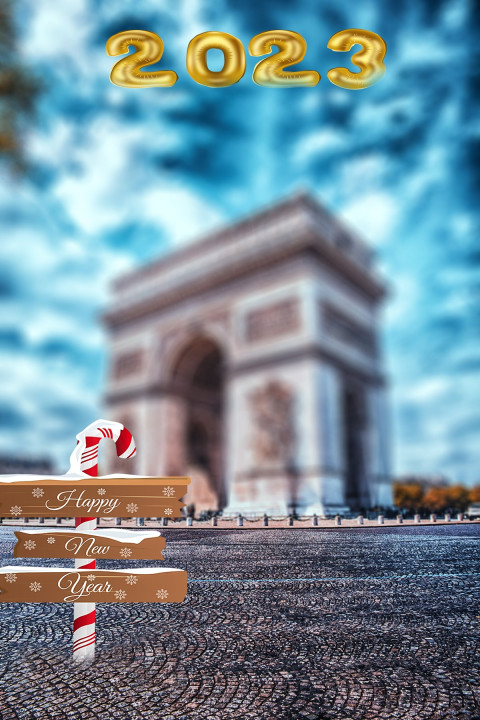 Blur Editing CB Background Happy Near Year 2023 New