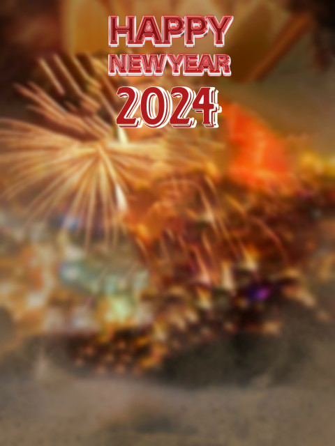 Blur Firework Background For Happy New Year 2024 PicsArt Editing