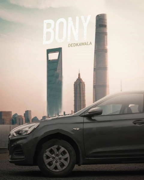 Bony With Car Background For Photoshop