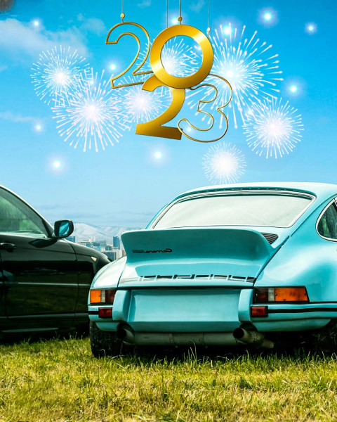 Car 2023 Happy New Year Background HD Images New