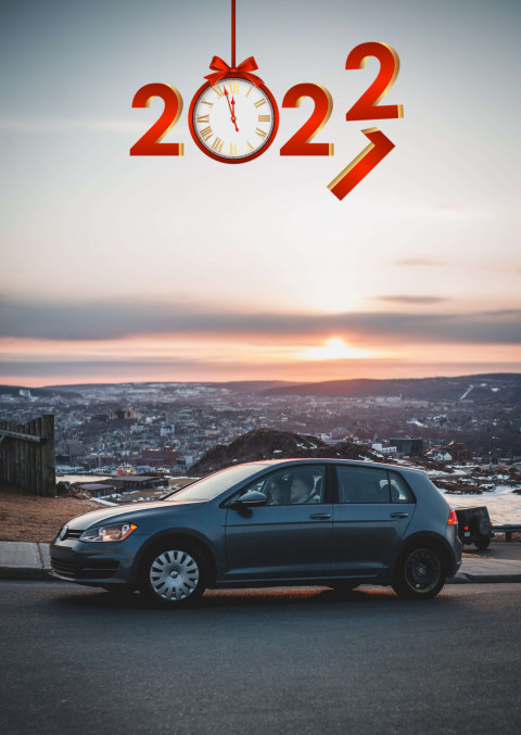 Car New Year HD Background 2022 Editing PicsArt CB