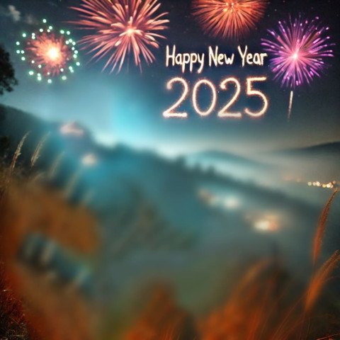 CB Edit Happy New Year 2025 Background Free Download