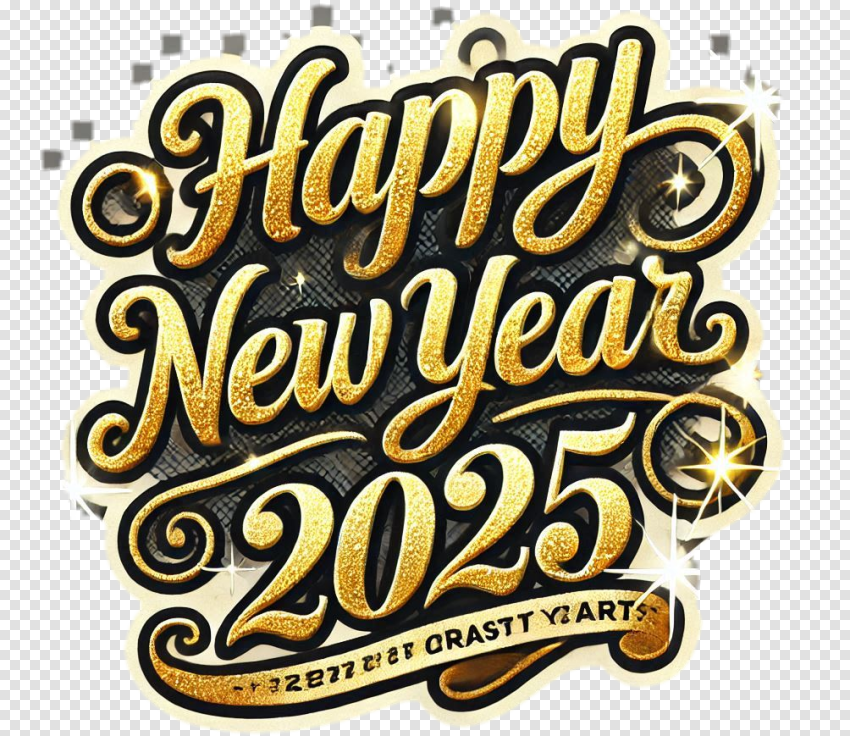 CB Editing 2025 Happy New Year Text Png Images Free