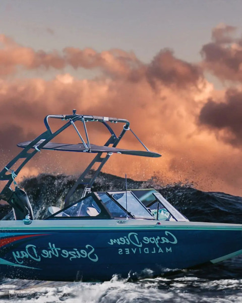CB Editing Wallpaper Boat HD For Photoshop Background
