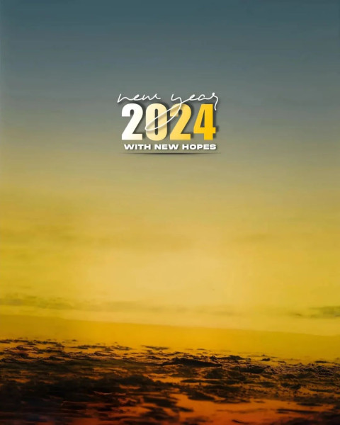 CB Editing New Year 2024 Background HD For Photoshop Image
