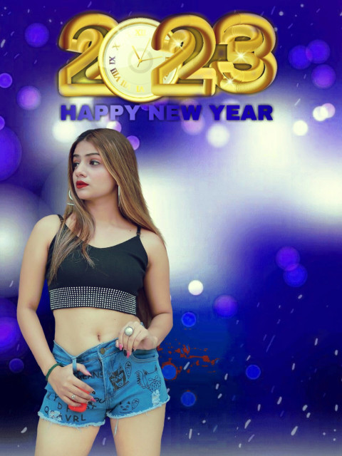 CB Photo Editing 2023 New Year HD Blue Background With Girls