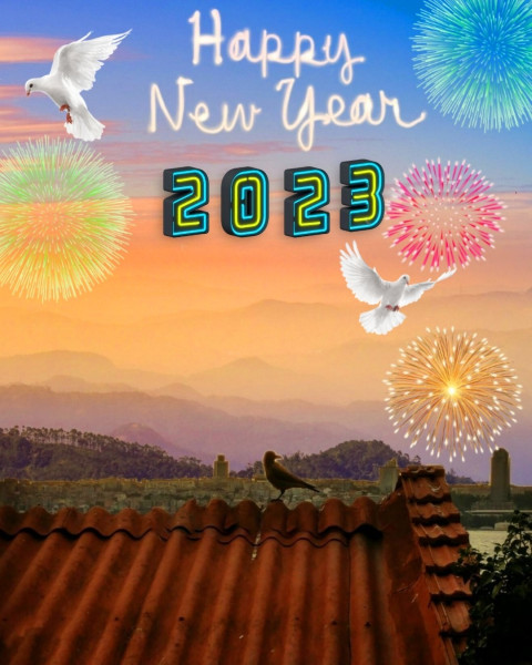 Cover Photo of New Year Editing Background 2023