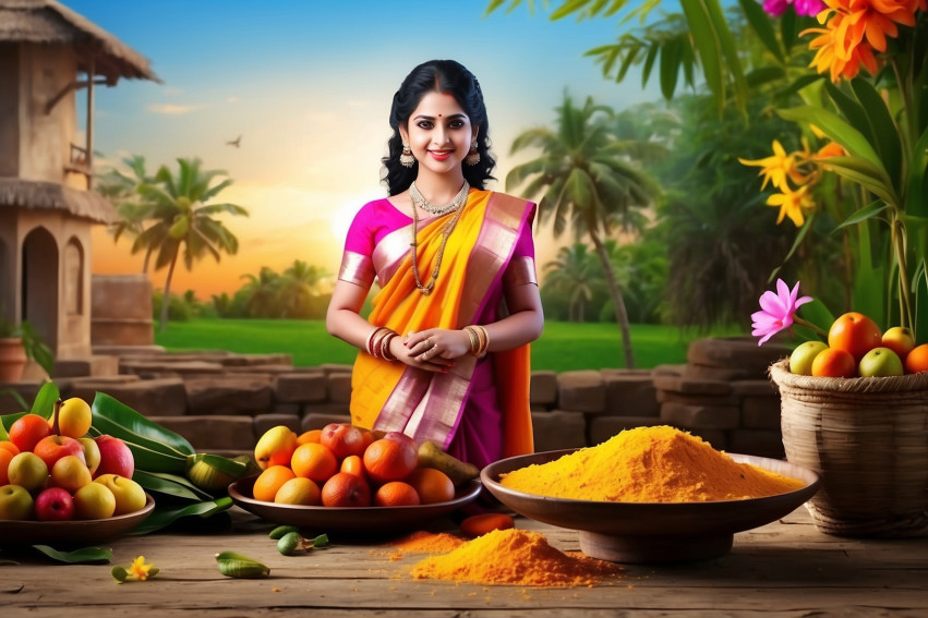 Celebration Pongal Desktop Wallpaper HD Editing Background Img
