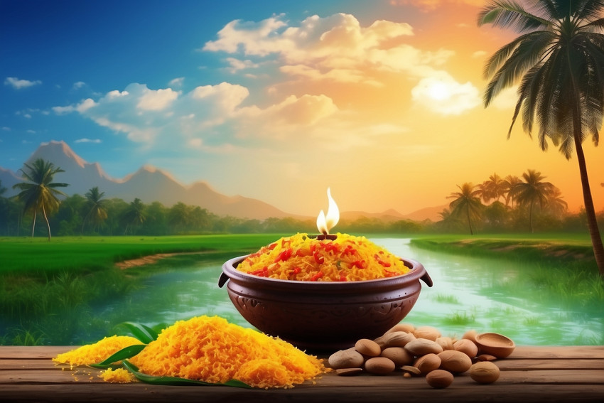 Celebration Pongal Desktop Wallpaper HD Editing Background