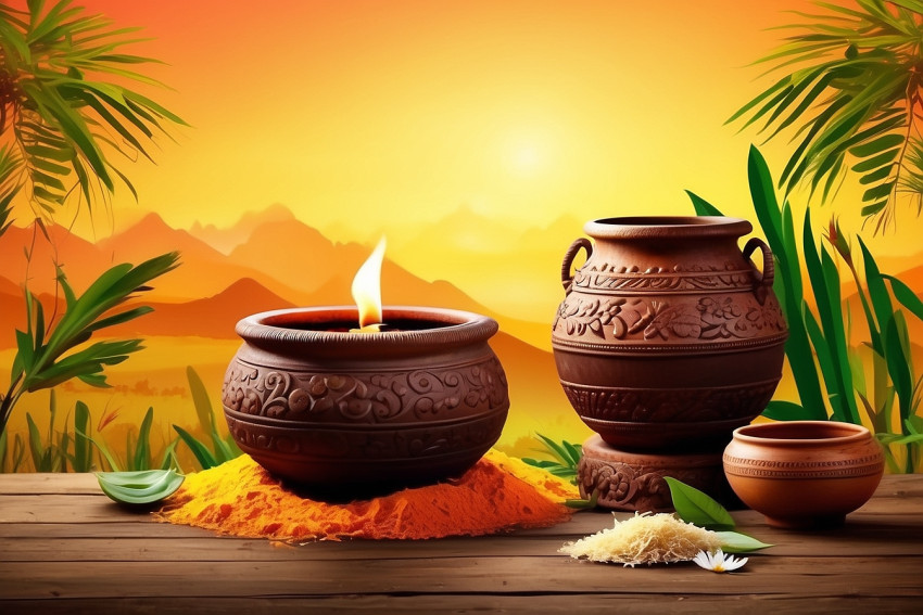 Celebration Pongal Desktop Wallpaper HD Editing Background New