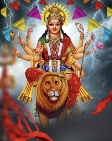 Chaitra Navratri Background Full HD For CB PicsArt Editing Img
