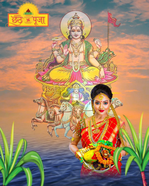 Chhath Puja Editing Background Girl Free Download HD