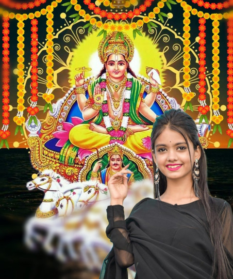 Chhath Puja Girl Editing Background For PicsArt Photo