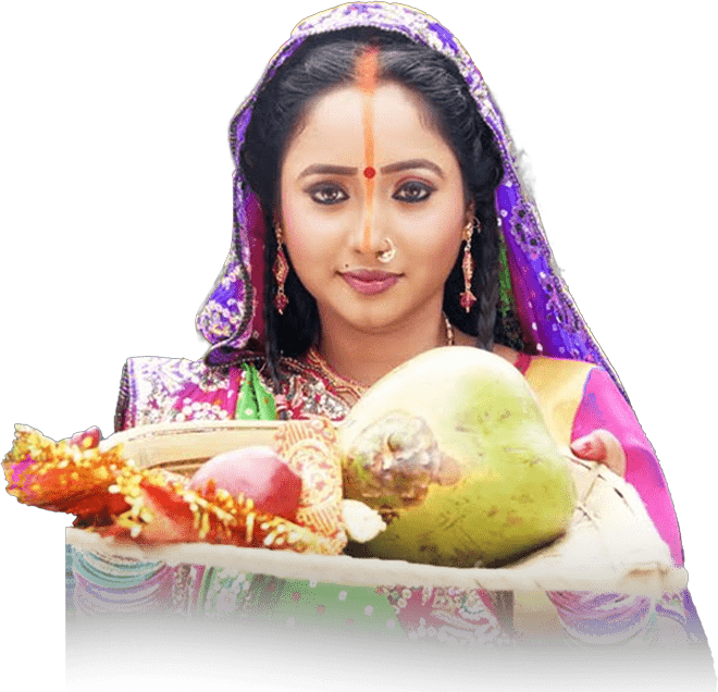 Chhath Puja Girl Transparent Background PNG Free Stock