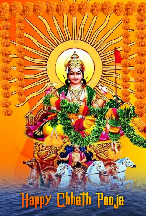 Chhath Puja HD Wishes Images For PicsArt Photo Editing