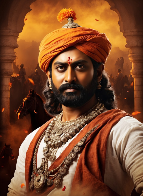 Chhatrapati Shivaji jayanti on running horse poster Banner wallpaper hd imagesNew