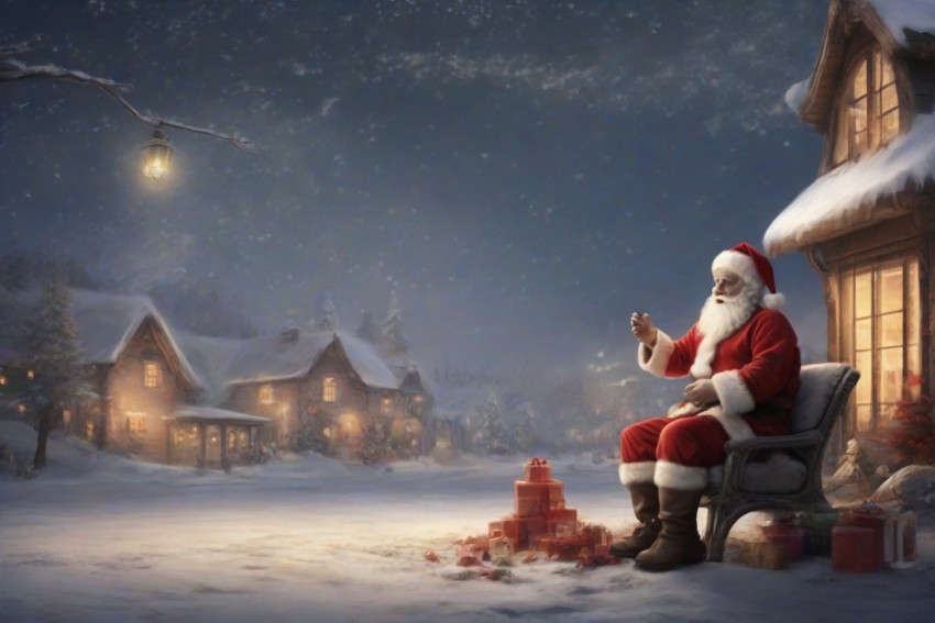 Christmas Backgrounds HD  Santa Claus Wallpapers Outdoor