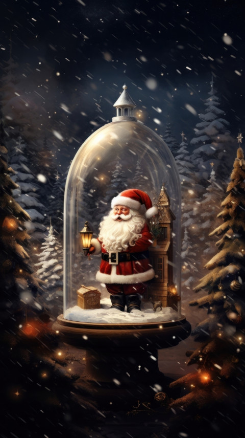 Christmas Mobile Wallpapers HD With Santa Claus In Cage Photo New