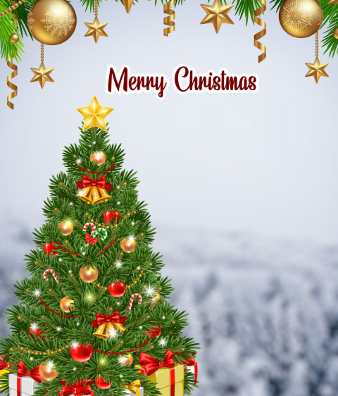 Christmas Tree Free Wallpaper Stock For Editing HD Background New