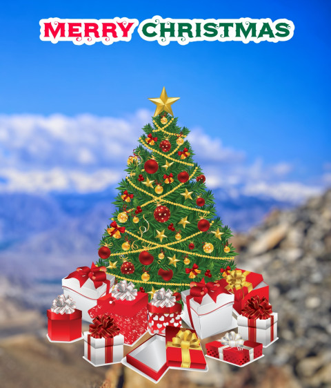 Christmas Tree Free Wallpaper Stock For Editing HD Background
