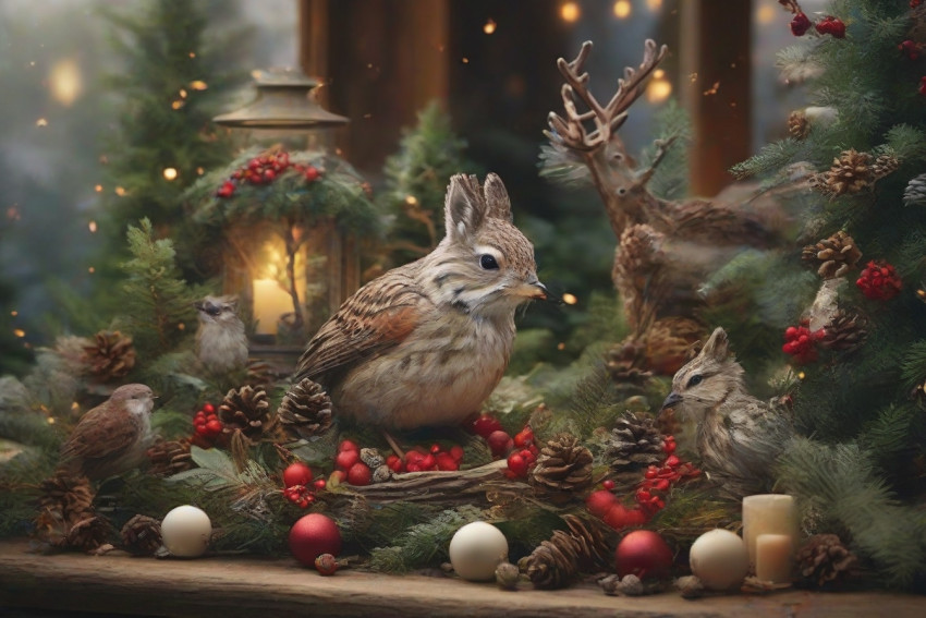 Christmas Wildlife Outdoors Nature Images HD Background New