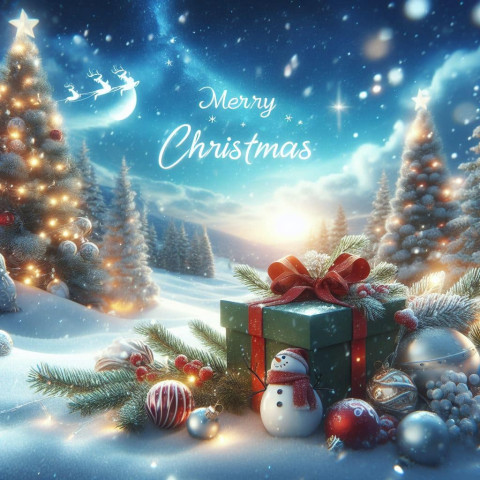 Christmas Winter Ice Image HD For Status Dp Wishes Photo Img