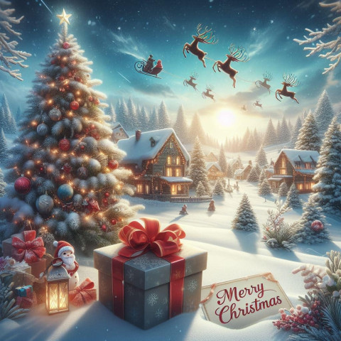Christmas Winter Ice Image HD For Status Dp Wishes Photo