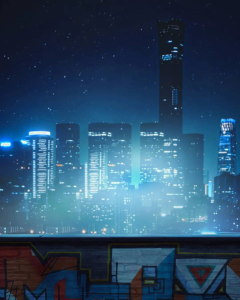 City Blue Light Free Photo Editing Images For CB Background