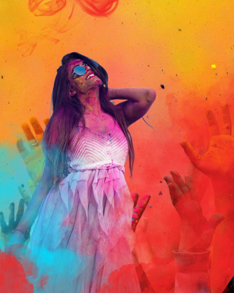 Colorful Holi Photo Editing CB Picsart Backgrounds Full HD
