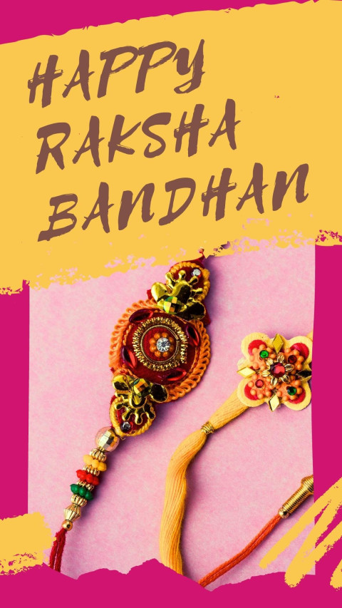 Colorful India Raksha Bandhan Whatsapp Story, image for free