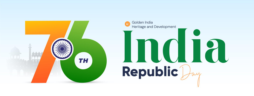 Creative 76th Republic Day Poster Design Cb Background