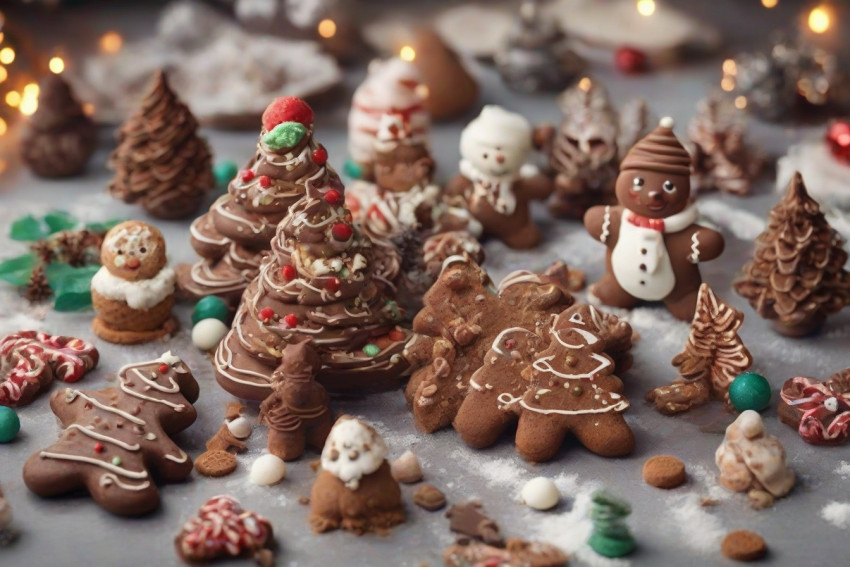 Cute Christmas Chocolates Images HD For Desktop Wallpaper