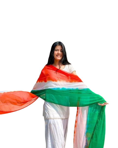Cute Girl PNG 26 January Colorful Dupatta EDit transparent