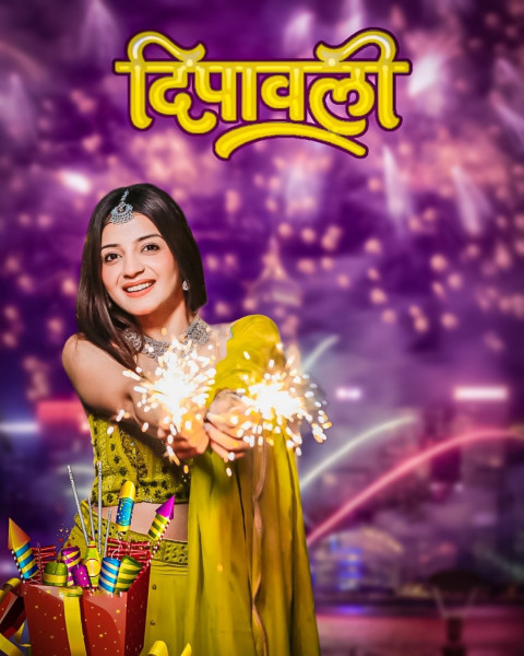 Cute Girls Happy Diwali HD Editing PicsArt Background Images