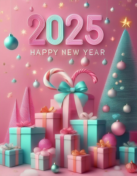 Dark Editing Cb Background With Fireworks 2025 Celebration Card