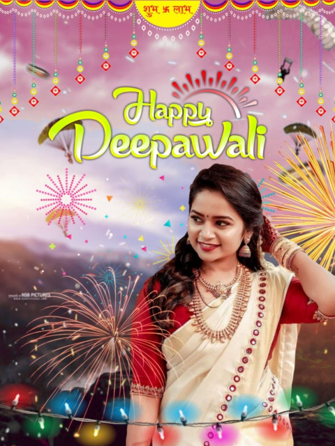 Deepawali Special Photo CB Editing Background with Girls