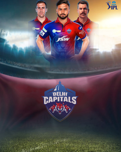 Delhi Capitale IPL Editing Background For CB Picsart Full HD