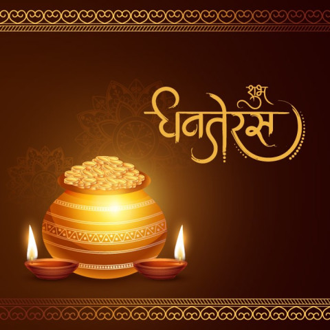Dhanteras Background HD For Diwali Wishes WhatsApp Images