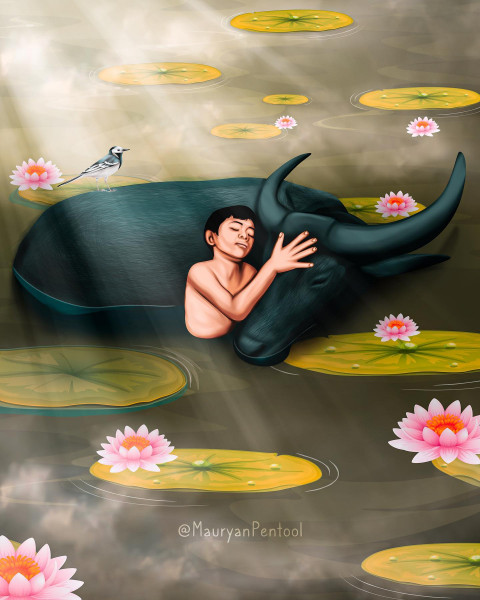Dharmik Artwork Wallpaper Download WhatsApp