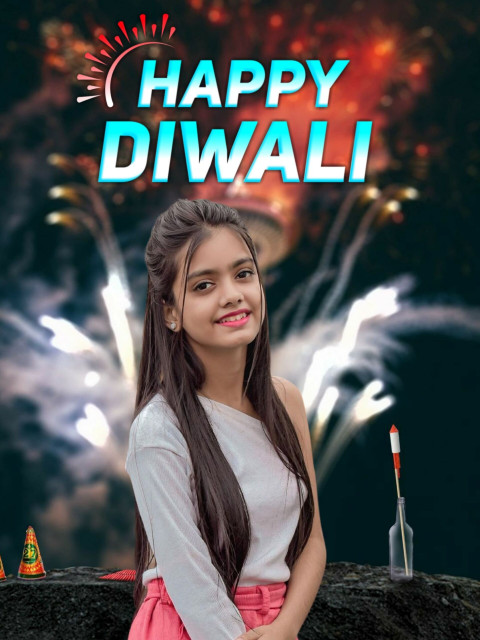 Diwali Cute Girl CB backgrounds Free Full HD Download