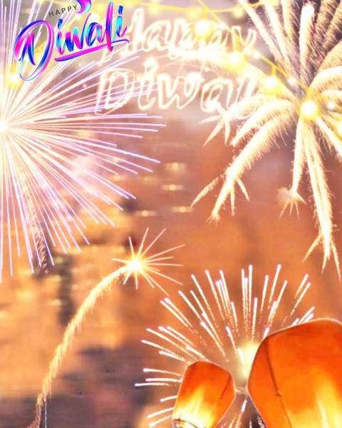 Diwali Fire Photo Editing Background Full HD Firework