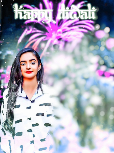 Diwali Girl Background Full HD Diwali CB Background