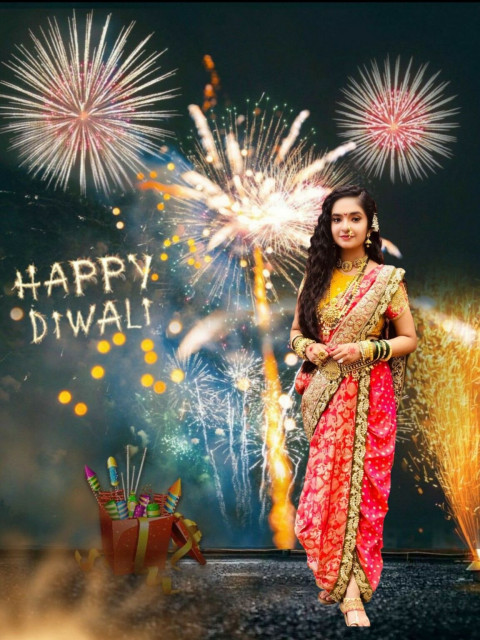 Diwali Special Editing Full HD Background With Girls