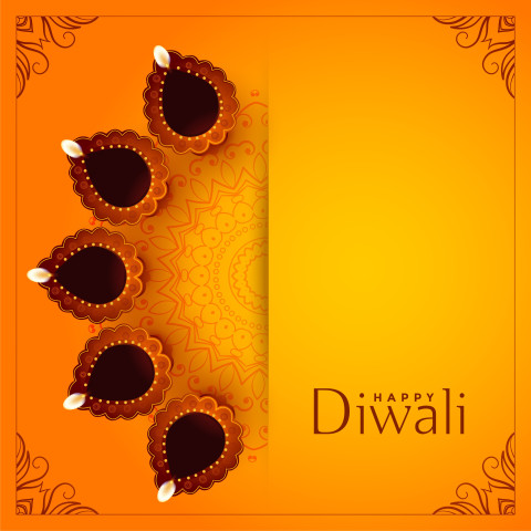 Diwali Wishes HD Diya Background Free Images For Whatsapp Dp New