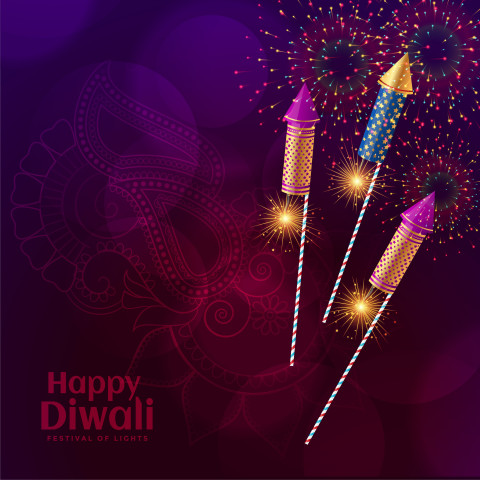 Diwali Crackers Firework Celebration Background Download HD