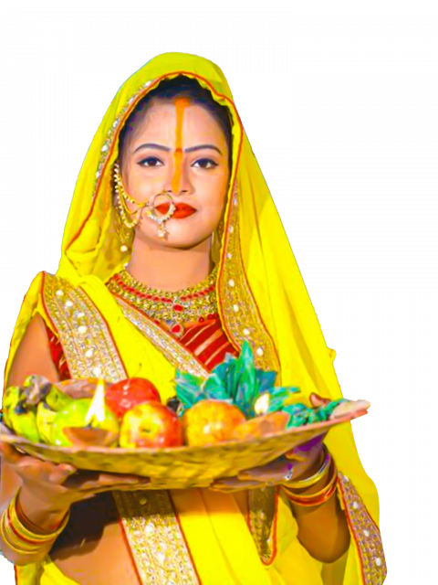 Download Bhojpuri Actress Chhath Puja Girls PNG Free Stock