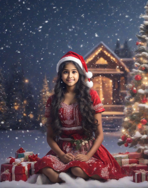 Download Christmas CB Wallpaper For Editing Girl Background