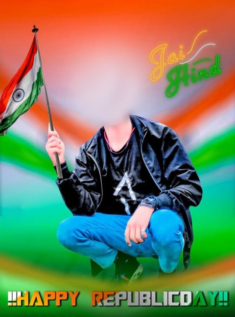 DOwnload Face Cut Boy 26 January Background HD For Photoshop Tiranga