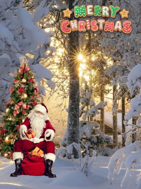 Download Free Merry Christmas Editing Background Image