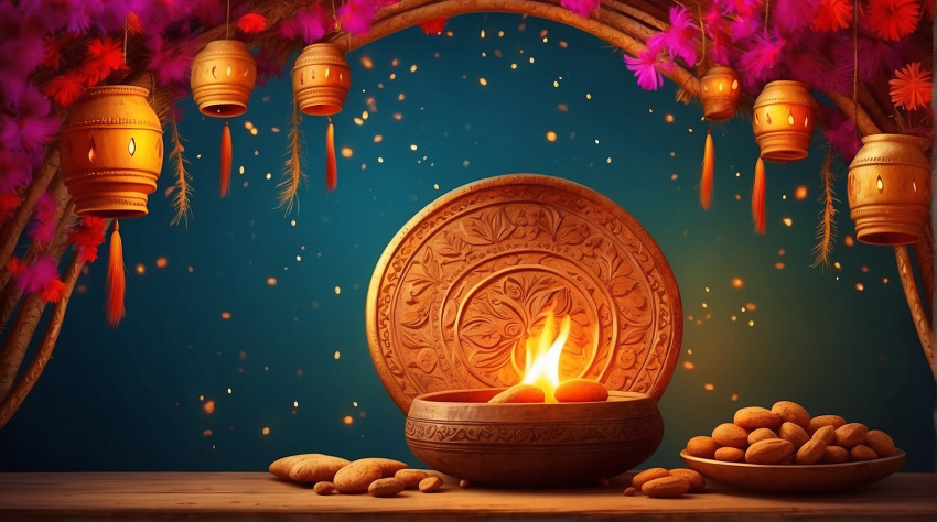 Download Happy Lohari Background HD Images For Festival Editing